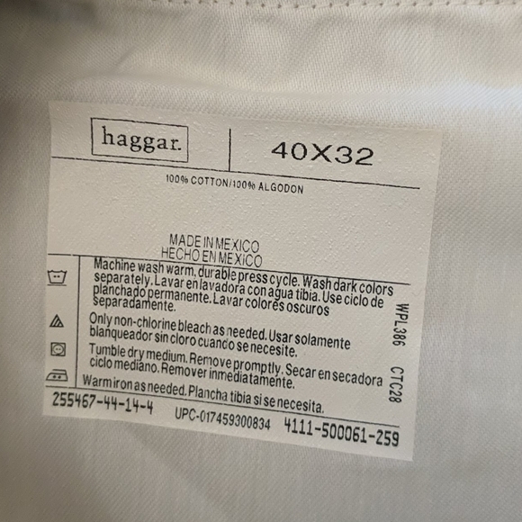 Haggar Men's Chinos in Light Gray - Picture 4 of 6